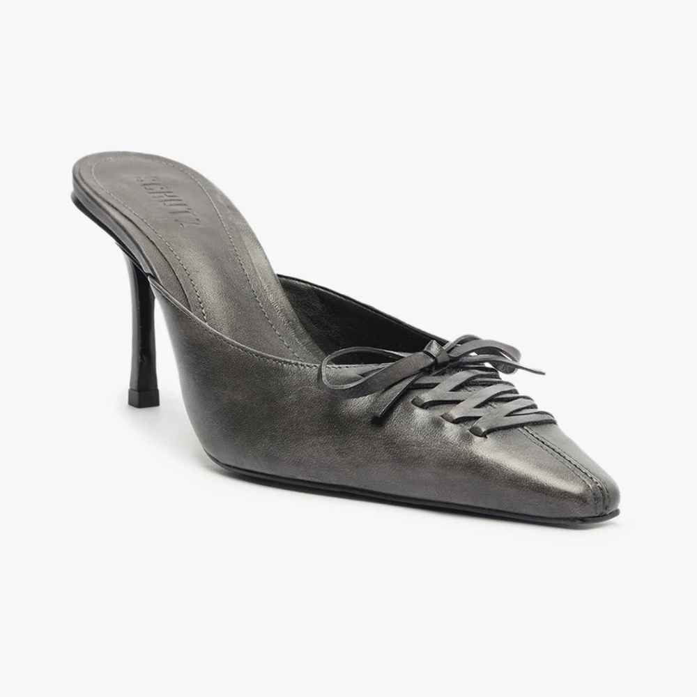 New With Box Schutz Cady Mule Pump in Dark Grey
